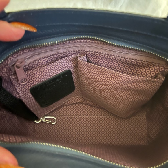 Brighton “Janette” leather mini tote bag “Noir Jardin” with butterflies - Picture 5 of 8